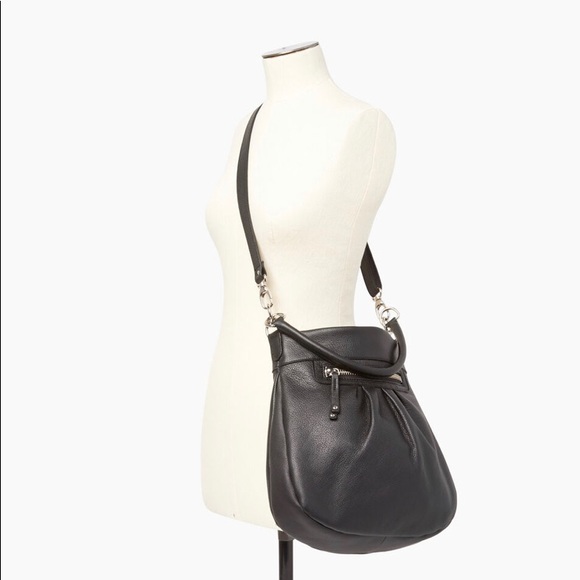 Roots Olivia black Leather crossbody bag purse - Picture 3 of 7